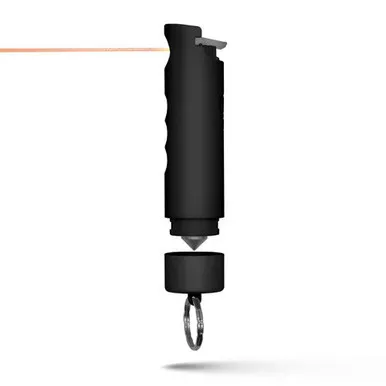Guard Dog Security Harm & Hammer Pepper Spray with Glass Breaker Black