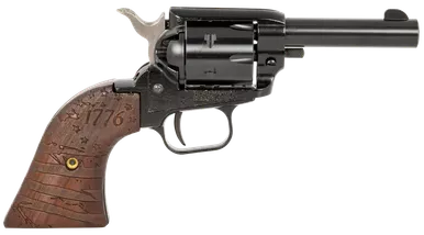 Heritage Rough Rider 22LR Revolver 3" Barrel 6+0 Round Black with 1776 Flag Wood Grip