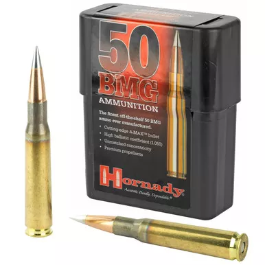 Hornady Match Ammo 50 BMG 750gr A-MAX 10/Box