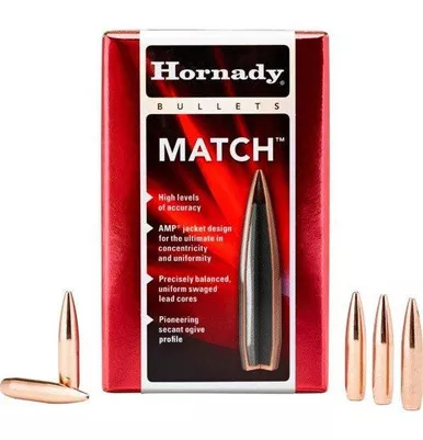 Hornady Match Bullets .30 Cal .308" 168gr BTHP 250/Box