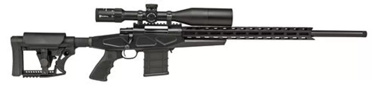 Howa APC .223 Rem Scope Combo 24″ #6 Threaded Barrel, 4-16x50mm Nikko Stirling Scope, Mag Kit, Hogue Grip, LUTH-AR MBA-4 Stock, Black, 10rd