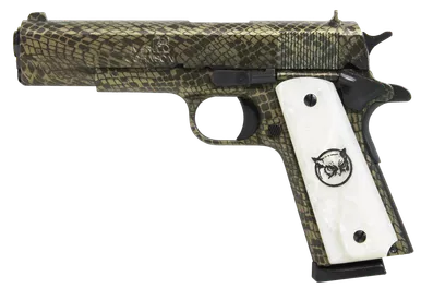 Iver Johnson 1911A1 .45 ACP Pistol 5" Barrel 8+1 Round Water Moccasin Snakeskin