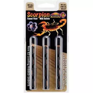 J-Ron Inc. 50 Caliber Muzzleloader Bullets 260 Grain .451 Funnel Point 12 Count