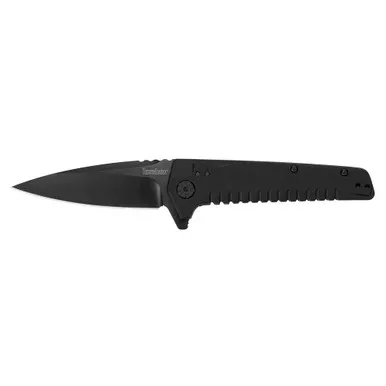 Kershaw Fatback Folding Knife 3-1/2 Inch Drop Point Blade Black