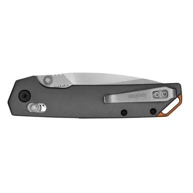 Kershaw Iridium Pocket Knife 3.4" Satin Blade Gray Aluminum Handle
