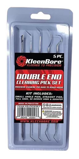 Kleen-Bore Gun Pick Set Stainless Steel 5-Piece