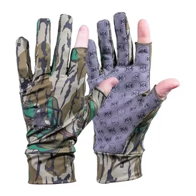 Knight & Hale Run N Gun Gloves One Size Mossy Oak Greenleaf