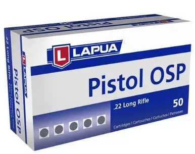 Lapua .22 LR Pistol OSP Ammo 40 Grain Round Nose Box of 50