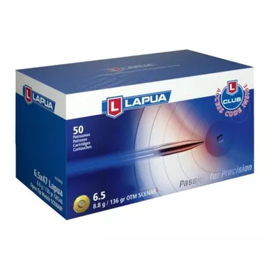 Lapua 6.5 Creedmoor Ammunition 136 Grain Scenar OTM Box of 50