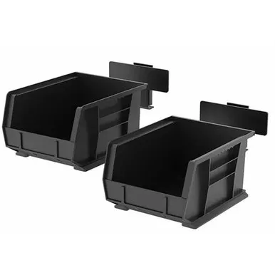 Lockdown Securewall Bin Hanger 2-Pack Black