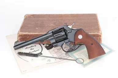 Minty, Boxed 1956 Colt Officers Model Match Revolver