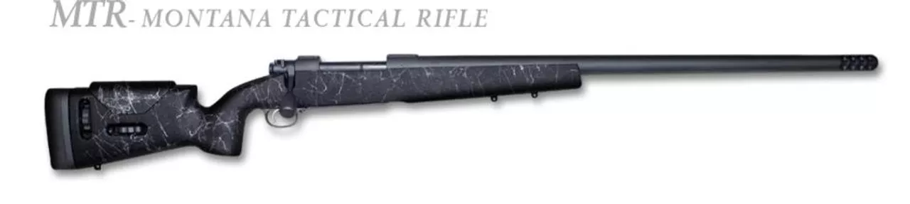 Montana Rifle Co. Montana Tactical 338 Norma Mag, Synthetic, Cerakote, Left Hand