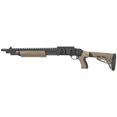 Mossberg 500 ATI Tactical Pump 12 Gauge Shotgun 18.5" Blued Barrel Flat Dark Earth Adjustable Stock