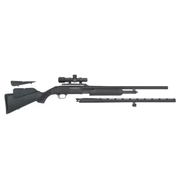 Mossberg 500 Field/Deer Pump 12 Gauge – Synthetic Dual Combo (Black)