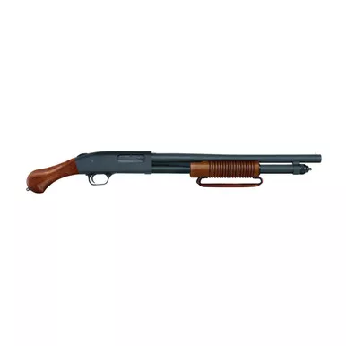 Mossberg 590 Nighstick Semi Automatic 12 Gauge Shotgun 18.5" Black Barrel Wood Bird's-head Grip