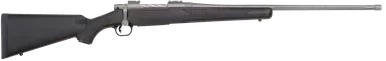 Mossberg Patriot Bolt Action Rifle 7mm PRC 24" Fluted Stainless Threaded Barrel Stainless Frame Black Field Stock
