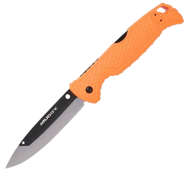 Muddy SWAP Replace-A-Blade Folding Knife 3.5" Drop Point 420J2 Stainless Steel Blade Blaze Orange GFN Handle
