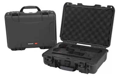 Nanuk 910 Classic 2 Up Pistol Case Graphite Polymer 13.20" x 9.20" x 4.10"
