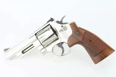 Nickel Smith & Wesson Model 57-6 - .41 Magnum