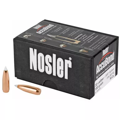 Nosler 30 Cal .308 150gr AccuBond Spitzer Point Boat Tail 50/Box