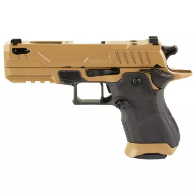 Oa Defense OA 2311 Compact Pro 9mm Luger Pistol 4.25" Ported Barrel 15+1 Round High Desert Bronze Slide Black Grip 7075 Aluminum Frame