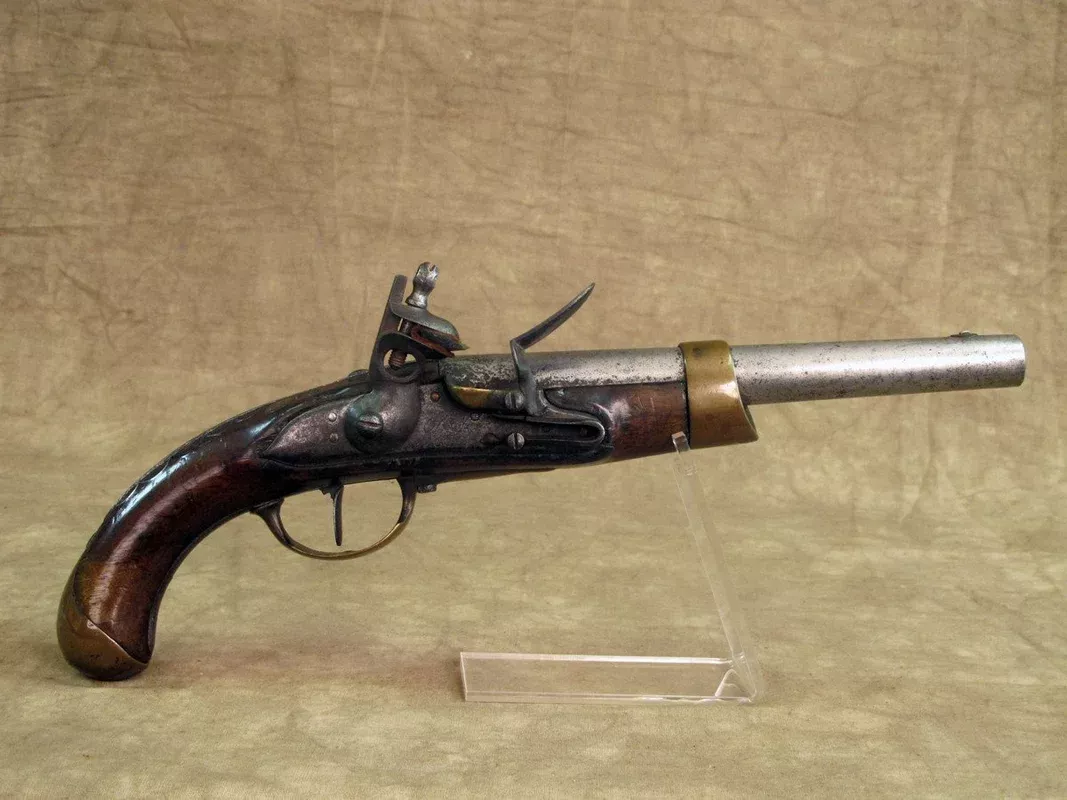 Original French Naval M-1786 Third Model Flintlock Pistol- Marked Tulle
