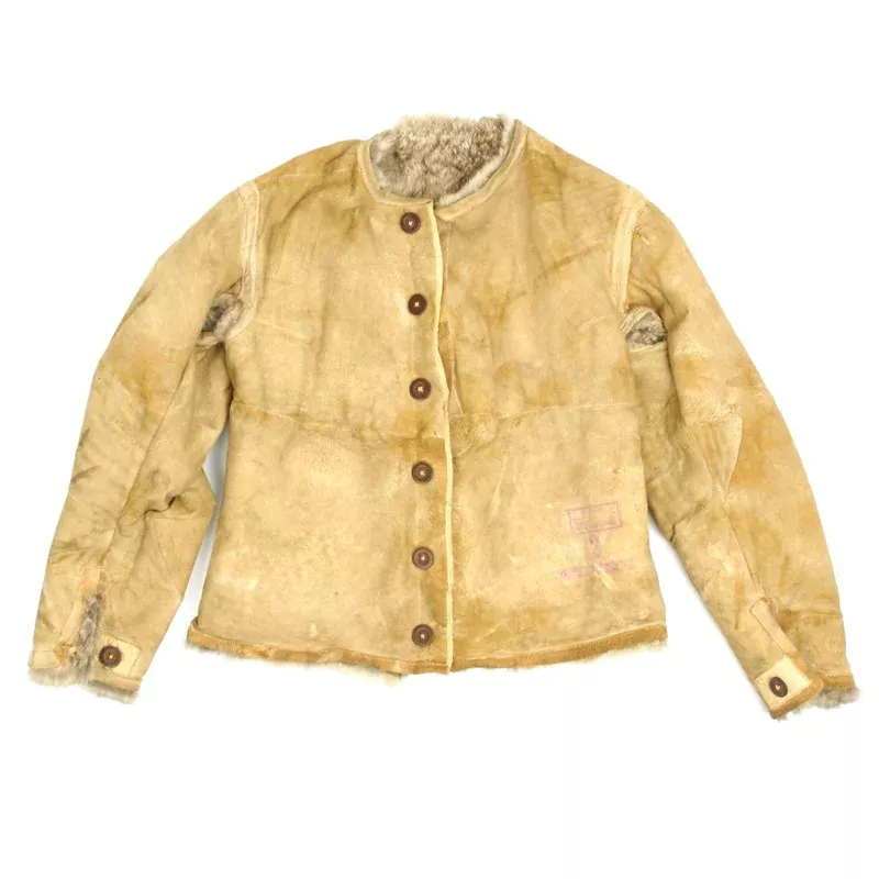 Original German WWII Eastern Front Rabbit Fur Jacket – Marked RBN & ULAN