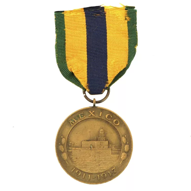 Original U.S. WWI Navy Mexican Campaign Service Medal Numbered 7596 by Bailey Banks & Biddle