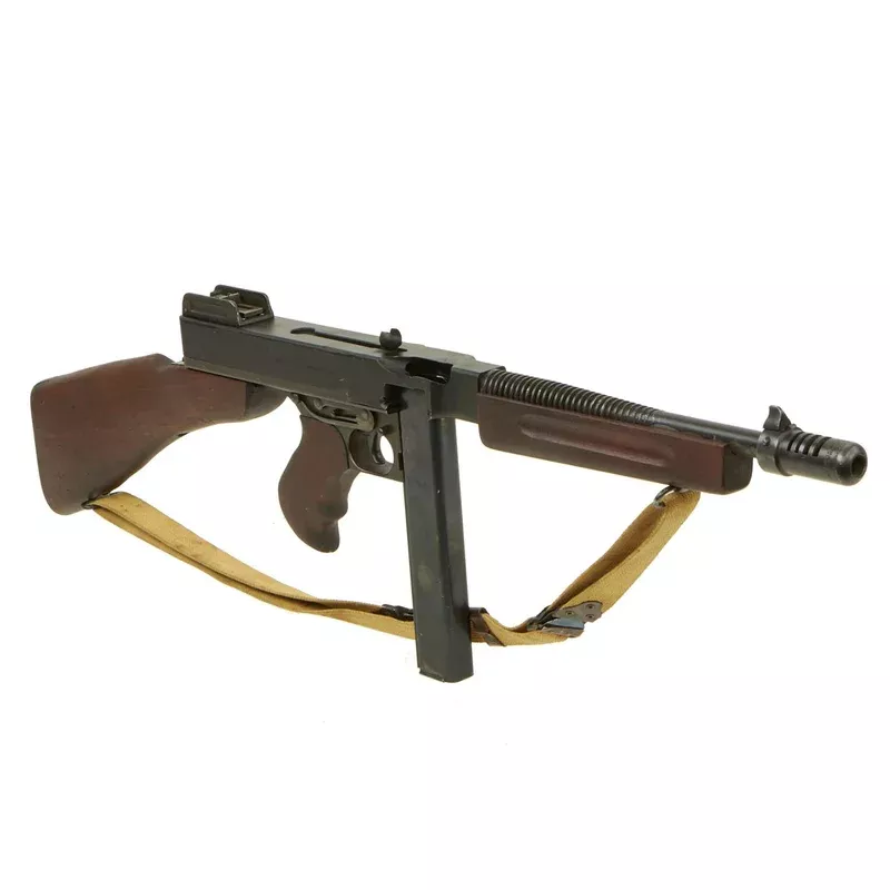 Original U.S. WWII Thompson M1928A1 Display Submachine Gun Serial NO.S-314608 – Original WW2 Parts
