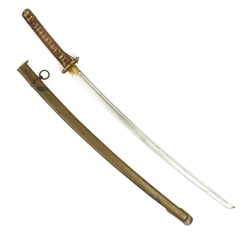 Original WWII Japanese Army Type 95 NCO Katana Samurai Sword with Matching Serial Numbers