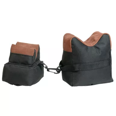 The Outdoor Connection Front and Rear Shooting Rest Bag Set Filled Nylon Black