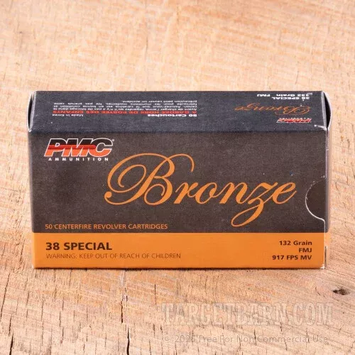PMC 38 SPECIAL AMMUNITION – 50 ROUNDS OF 132 GRAIN FMJ
