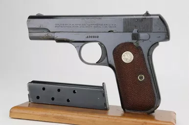 Rare US Property Colt M1908 Pocket Hammerless - Commanding Officer w/ Letter