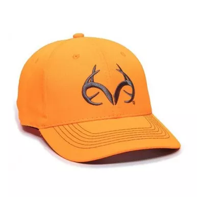 Realtree Mens Logo Hat Blaze