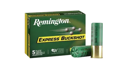 Remington Express Buckshot 12 Gauge Ammo 2-3/4" #0 Buckshot 12 Pellets Box of 5