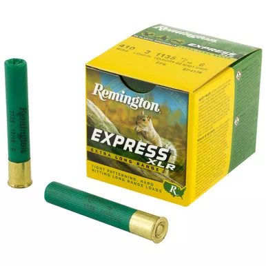 Remington Express Extra Long Range 410 Ammo 3" #6 Lead Shot 11/16 oz Box of 25