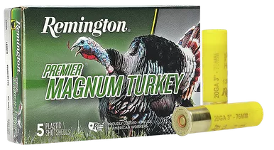 Remington Premier Magnum Turkey 20 Gauge Ammo 3" #6 Shot 1-1/4 oz 1185 fps Box of 5