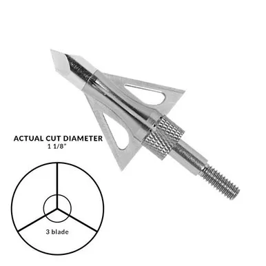 Rock Ridge Outdoors Hyper Strike 100 Grain 3-Blade Fixed Blade Broadhead