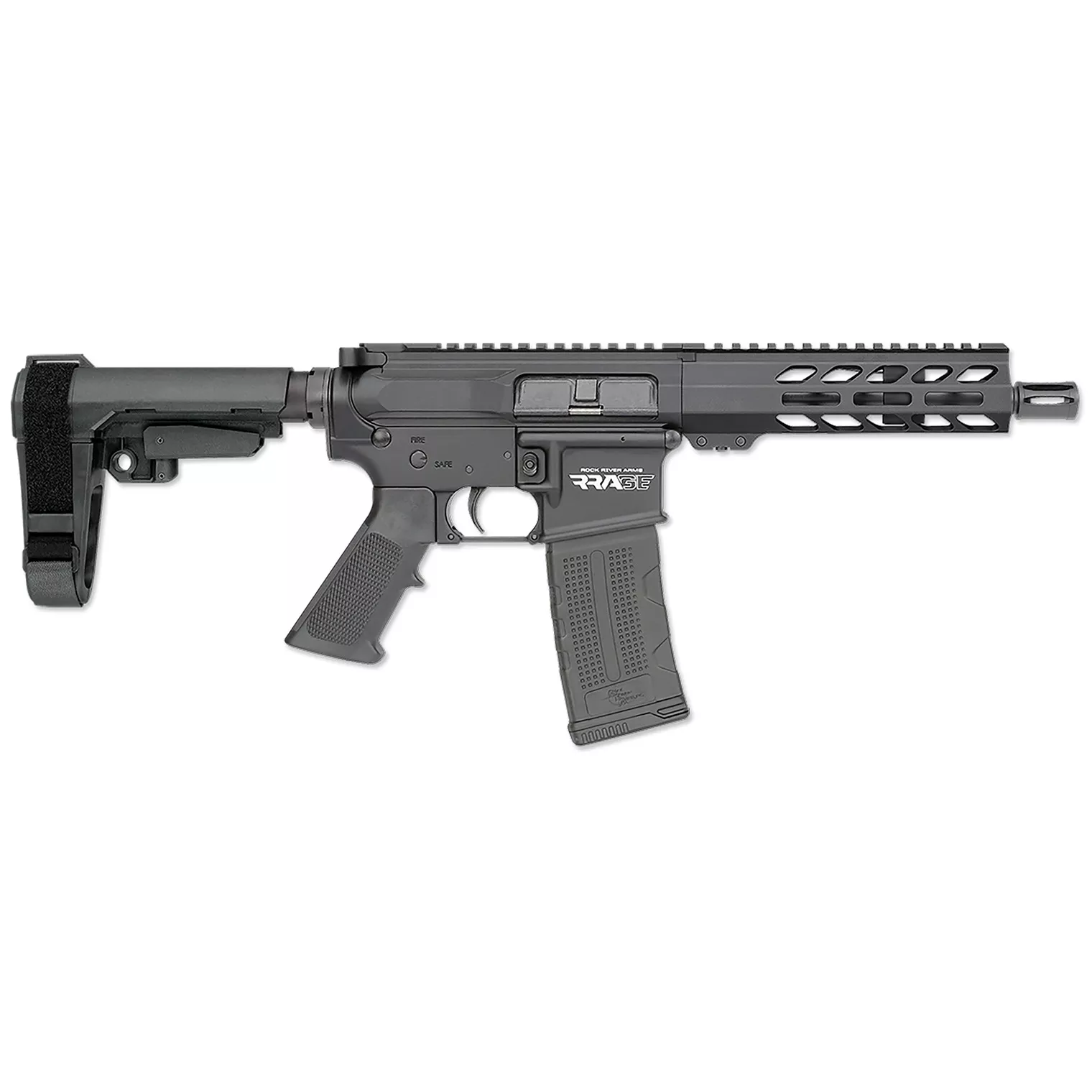 Rock River Arms DS21322 LAR-15M RRAGE 223 Rem/5.56 NATO 30+1 7” Black Anodized Steel Threaded Barrel, M-LOK Handguard, Black Aluminum Picatinny Rail Receiver, Black Polymer SBA3 Brace & Black A2 Grip