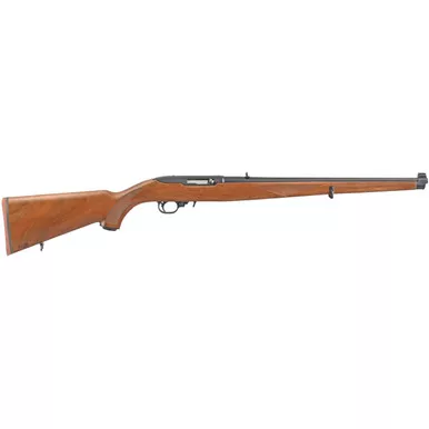 Ruger 10/22 Mann Semi Automatic Rifle 22 Long Rifle 18.5" Blued Barrel Walnut Mannlicher Stock