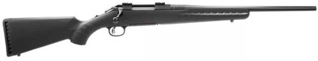 Ruger Amer-C Bolt 22-250 Remington 18″ Barrel, Black Composite Stock Matte Black, 4rd