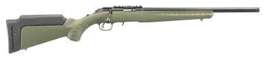 Ruger American Rimfire Bolt Action Rifle 22 WMR 18" Satin Blued Barrel OD Green Stock