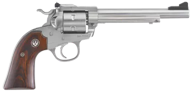 Ruger Blackhawk 22 LR Revolver 6.5" Stainless Steel Barrel 6 Round Hardwood Grip
