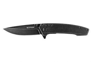 Sarge Knives Stone 3.25" 440C Stainless Steel Stonewash Frame Lock Folder