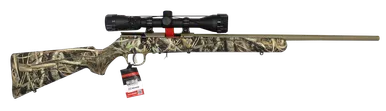 Savage Arms 93R17 XP Bolt Action Rifle 22 WMR 21" Coyote Tan Barrel Brush Camo Stock with 3-9x40mm Scope