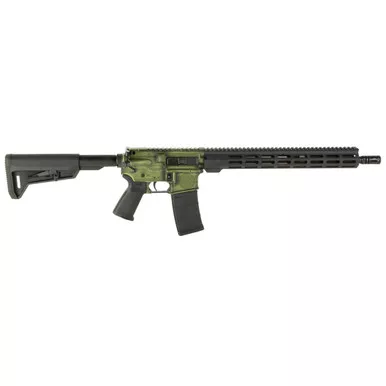 Shark Coast Tactical Celtic AR-15 Semi Automatic Rifle 5.56 NATO 16" Distressed Green Cerakote Black Furniture