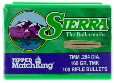 Sierra Bullets .284 Cal .284" 160gr TMK 100/Box