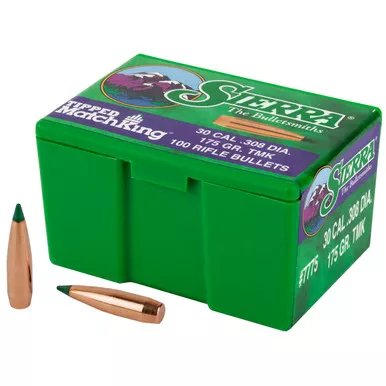 Sierra Bullets 30 Cal .308" 175gr Tipped MatchKing 100/Box