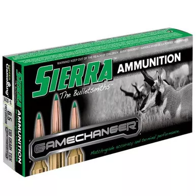 Sierra GameChanger 6.5 Creedmoor Ammo 130 Grain 20 Count (Tipped GameKing)
