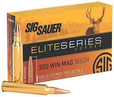 Sig Sauer Elite Hunting .300 Win Mag Ammo 165 Grain HP Box of 20